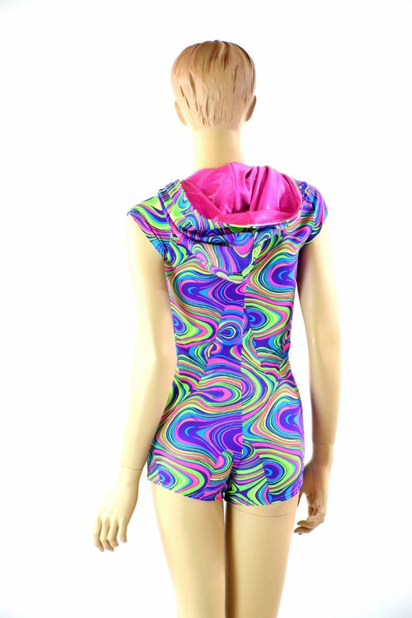 Neon Glow Worm Romper - 4