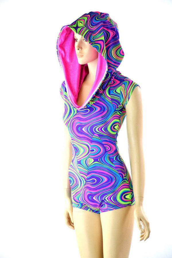 Neon Glow Worm Romper - 2