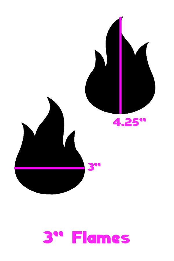 Warm Tone Flame Pasties - 4