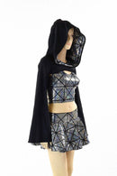 3PC Black & Silver Bolero Set - Coquetry Clothing
