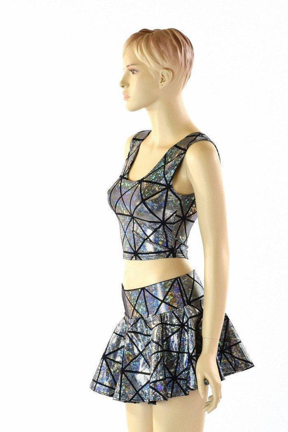3PC Black & Silver Bolero Set - Coquetry Clothing