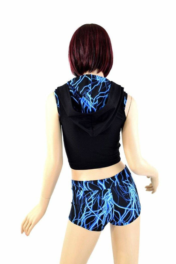 3PC Blue Lightning Hoodie Set - 5