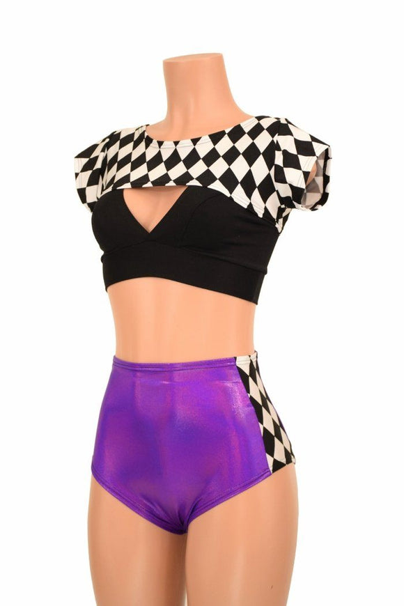 3PC Bolero, Bralette, and Siren Shorts Set - Coquetry Clothing