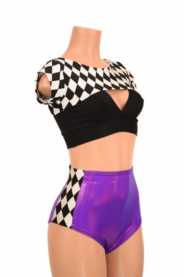 3PC Bolero, Bralette, and Siren Shorts Set - 2