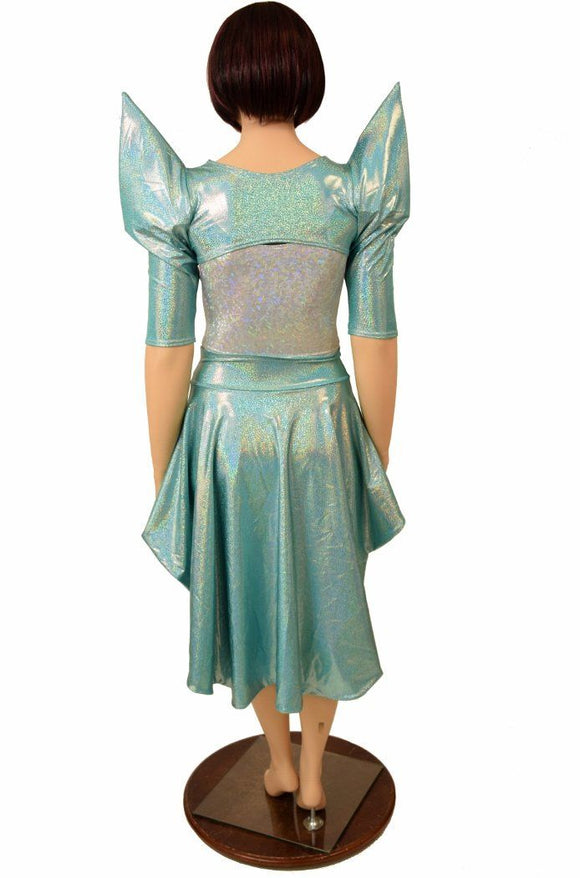 3PC Bolero, Crop Top, and Peplum Skirt Set - Coquetry Clothing
