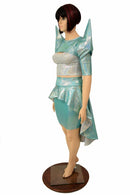 3PC Bolero, Crop Top, and Peplum Skirt Set - Coquetry Clothing