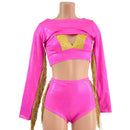 3PC Bolero Fringe Set with Siren Shorts and Starlette Bralette - Coquetry Clothing