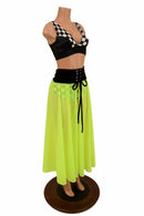 3PC Bralette & Lace Up Front Skirt Set - Coquetry Clothing