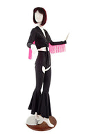 3PC Chaps, Siren Shorts, & Fringed Wrap and Tie Top Set - Coquetry Clothing