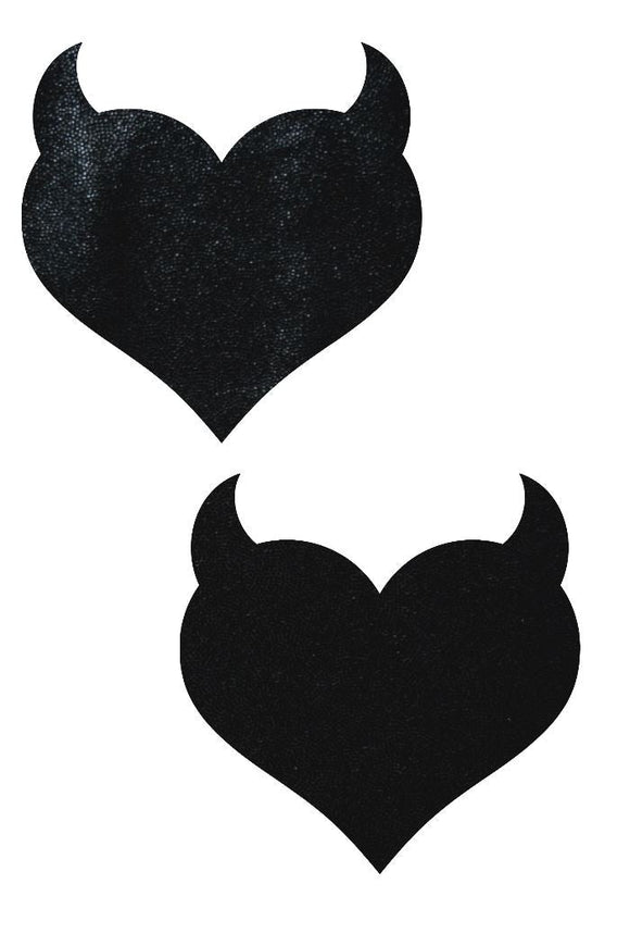 3PC Devil Heart Pasties - Coquetry Clothing