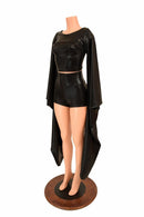 3PC Kimono Bolero, Crop & Shorts Set - Coquetry Clothing