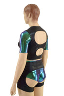 3PC Nirvana Set in Scarab and Black Mystique - Coquetry Clothing
