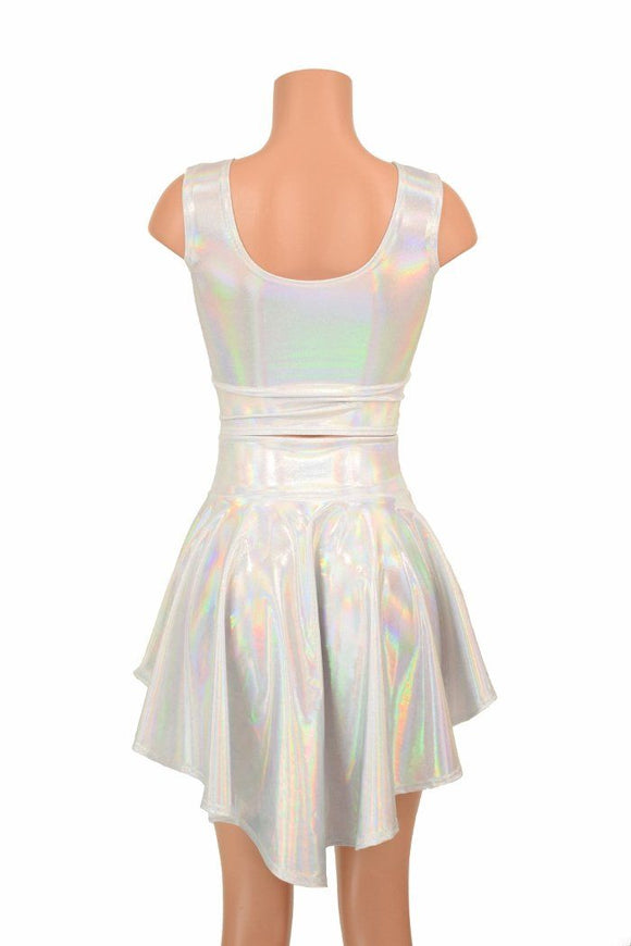 3PC Rave Skirt, Shorts & Top Set in Flashbulb - Coquetry Clothing