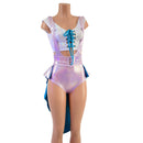 3PC Suspender Romper, Tux Belt & Lace Up Top Set - Coquetry Clothing