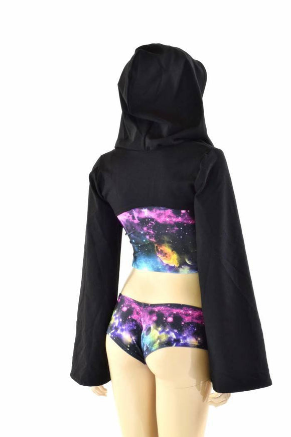 3PC UV Glow Galaxy Bolero Set - Coquetry Clothing