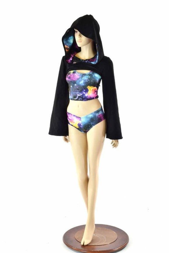 3PC UV Glow Galaxy Bolero Set - Coquetry Clothing
