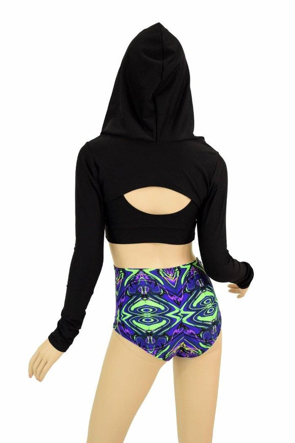 3PC UV Glow Neon Melt Bolero Set - Coquetry Clothing