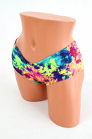 3PC UV GLOW Rave Skirt, Shorts & Bralette Set - Coquetry Clothing