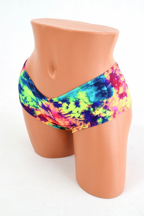 3PC UV GLOW Rave Skirt, Shorts & Bralette Set - 8