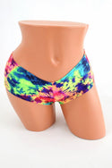 3PC UV GLOW Rave Skirt, Shorts & Bralette Set - 9