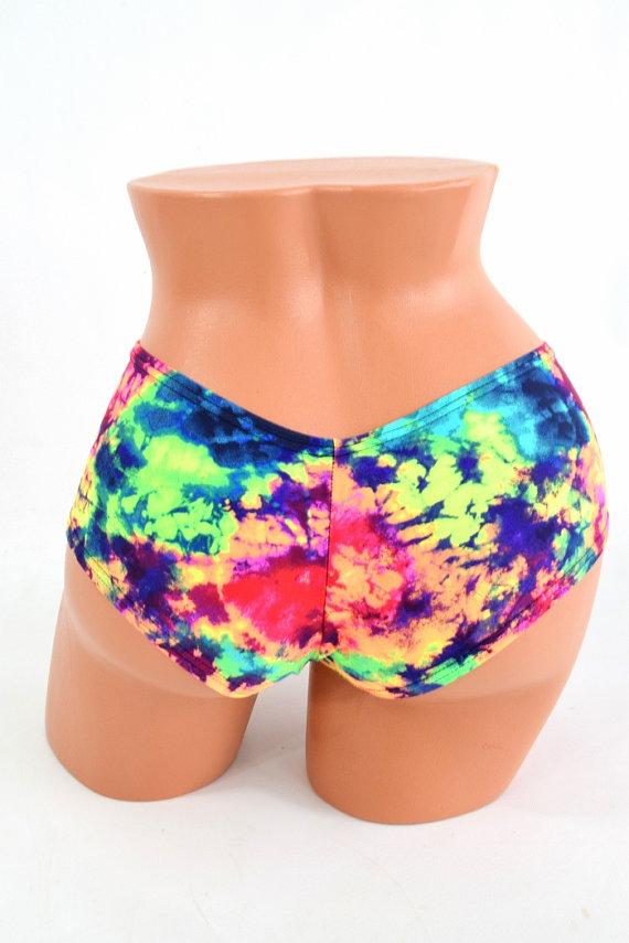 3PC UV GLOW Rave Skirt, Shorts & Bralette Set - 7