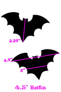 Black Holographic Bat Pasties - 2