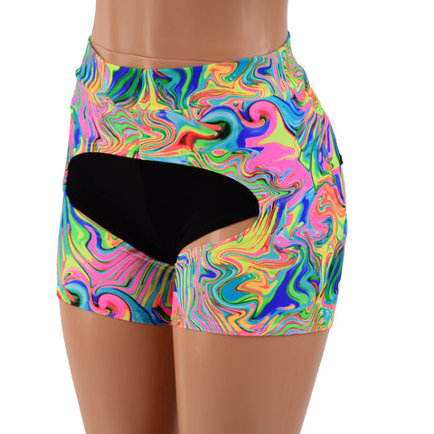 Neon Flux Midrise Short Chaps - Coquetry Clothing