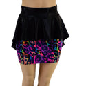 Hi Lo Peplum Bodycon Skirt - 3