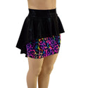 Hi Lo Peplum Bodycon Skirt - 2