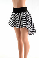 Checkered Hi-Lo Mini Skirt - 1