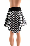 Checkered Hi-Lo Mini Skirt - 3