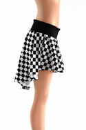 Checkered Hi-Lo Mini Skirt - 2