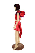 Red Dragon Tail Skirt & Crop Top Set - 6