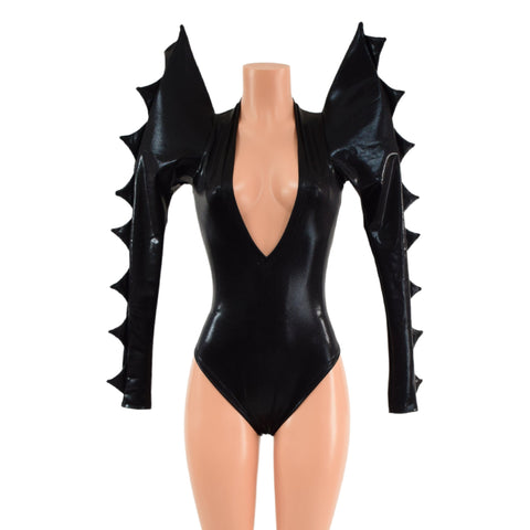 The Triple Threat Romper in Black Mystique with Brazilian Cut Leg - Coquetry Clothing