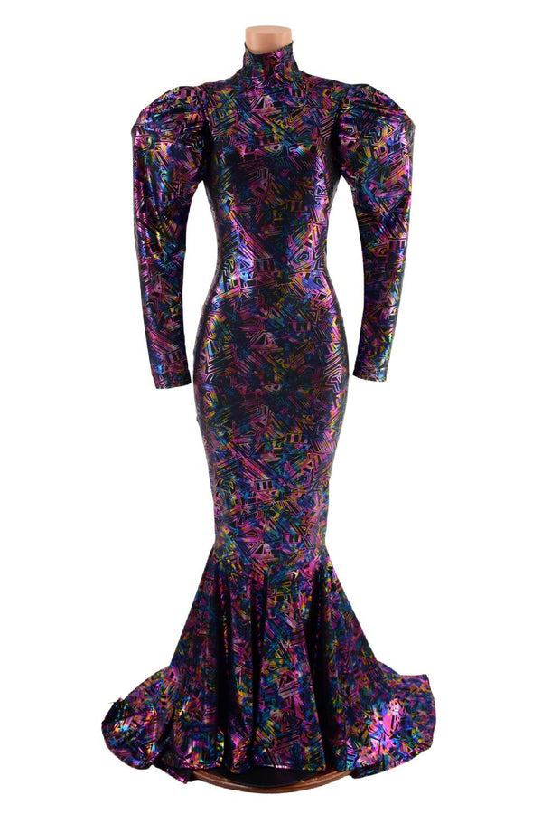 Cyberspace Puddle Train Gown - 1