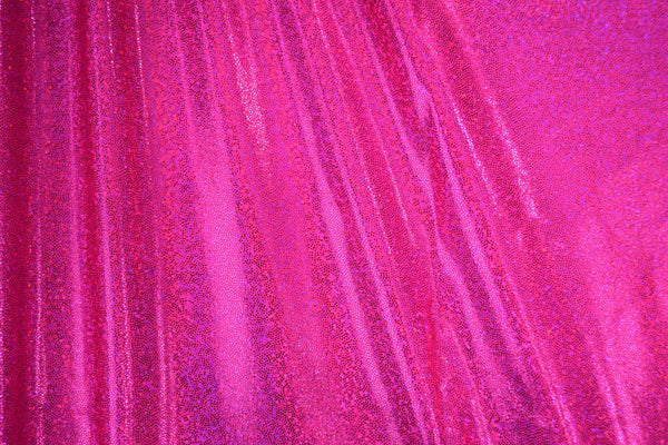 UV Glow Neon Pink Sparkly Jewel Fabric - 2