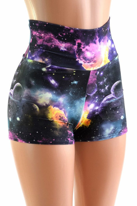 High Waist Space Shorts - Coquetry Clothing