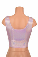 Lace Up Lilac Tank Crop - 4