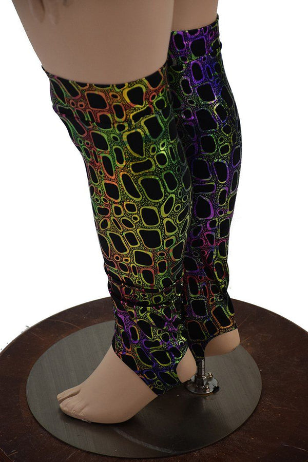 4PC Keyhole Romper, Leg Warmers & Garter Set - 3
