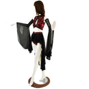 4PC Primeval Red and Black Mesh Set - Coquetry Clothing