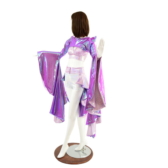 4PC Set with Bolero, Starlette, Tux Back Belt and High Waist Shorts - Coquetry Clothing