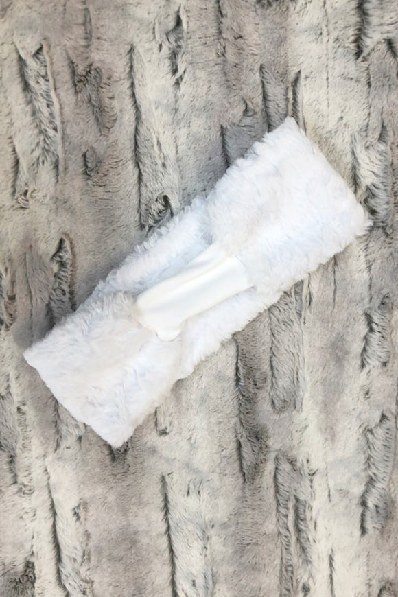 4PC White Minky Accessory Set - Coquetry Clothing