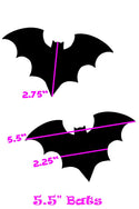 Black & White Bat Pasties - 4