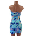 Strapless Lapis Lagoon Mini Dress - 2