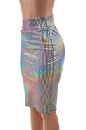 Prism Holographic Pencil Skirt - 3