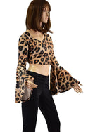 Leopard Print Crop Top - 3