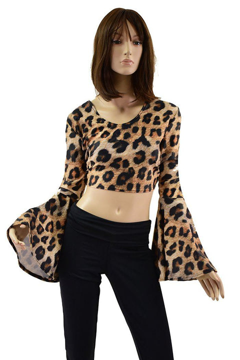Leopard Print Crop Top - Coquetry Clothing