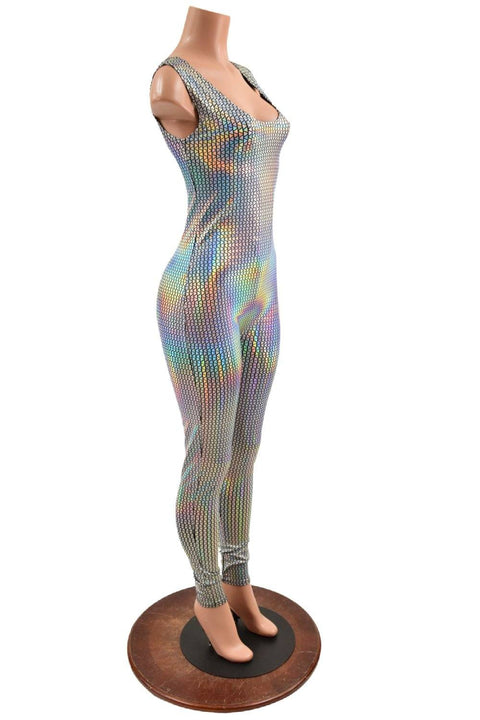 Prism Holographic Tank Style Catsuit - Coquetry Clothing
