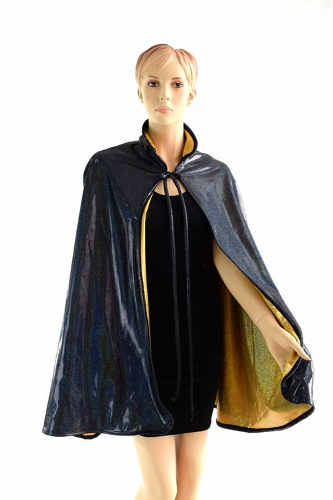 35" Reversible Collared Cape - Coquetry Clothing