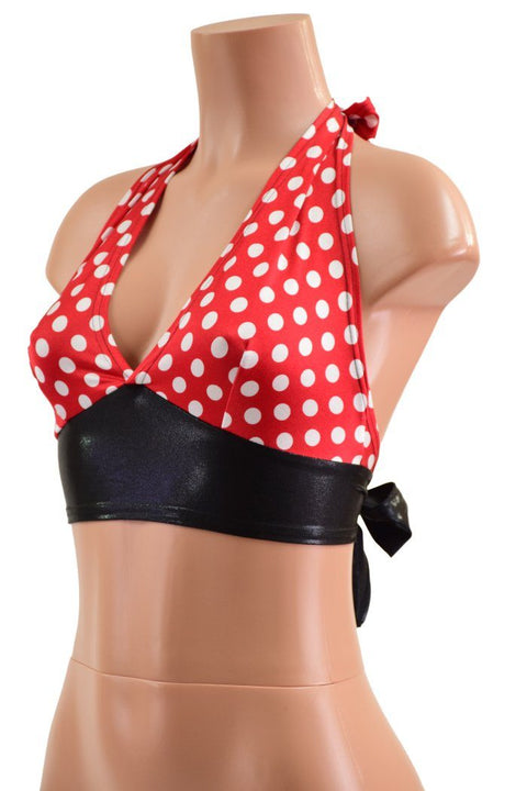 Pinup Perfect Tie Back Halter Top - Coquetry Clothing